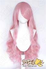 วิกยาวลอน สีชมพูไหมผสม 100 cm