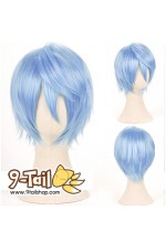 วิกผมสั้นซอย สีฟ้าอ่อนหม่น (X)